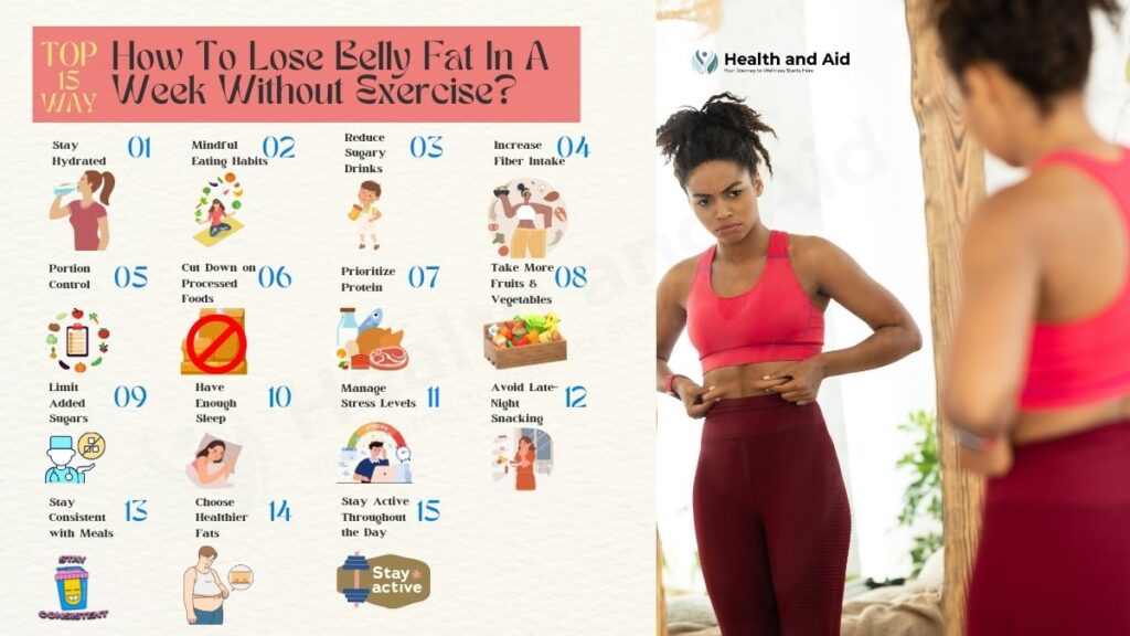 Top 15 Ways: How To Lose Belly Fat In A Week Without Exercise?